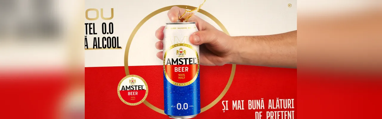 HEINEKEN lansă Amstel 0.0% - o nouă revoluție în berea fără alcool
